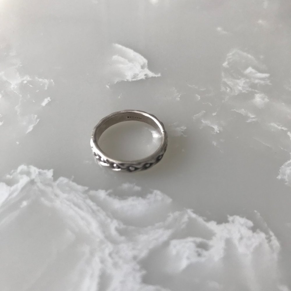Basic silver braided band (925 sterling)